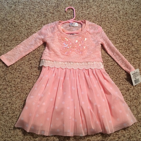 Knitworks Other - Toddler Girls Pink Dress Size 2T NWT